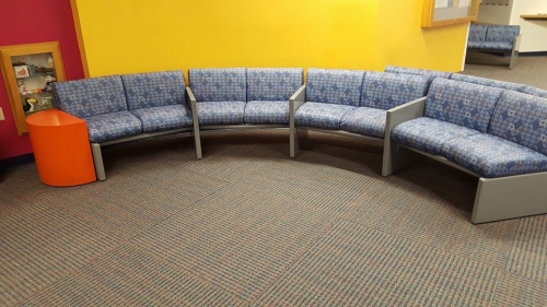 Medical Office Upholstery at local hospital waiting room